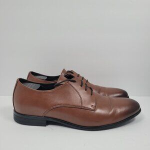 H&M Men's Low Heel Brown Oxfords Casual Dress Shoes US Size 11.5